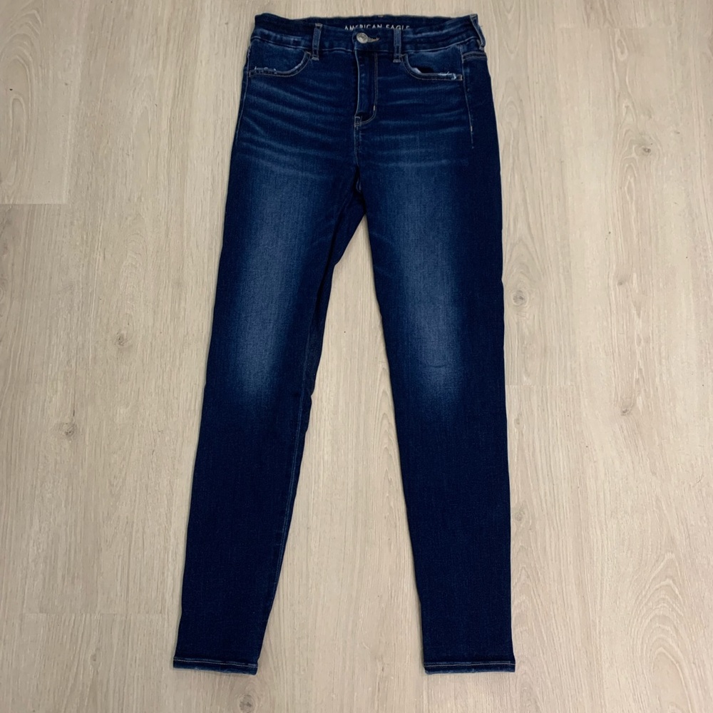 American eagle womens jeggings high rise ae forever soft size 8 regular length